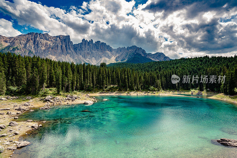 爱抚湖- Karersee, Trentino-Alto Adige，意大利